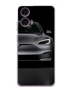 Чохол для Motorola MOTO G24 Power з картинкою «Tesla Model S Look»