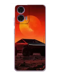 Чехол для Motorola MOTO G24 Power с картинкой «Cybertruck на Марсе»