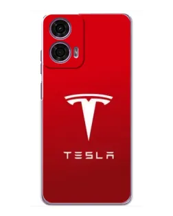Чехол для Motorola MOTO G24 Power с картинкой «Tesla Red Classic»