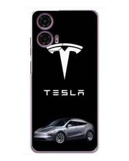 Чохол для Motorola MOTO G24 Power з картинкою «Tesla Model Y»