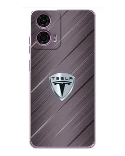 Чохол для Motorola MOTO G24 Power з картинкою «Металева текстура Tesla»