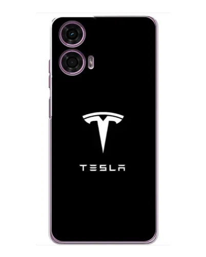Чохол для Motorola MOTO G24 Power з картинкою «Tesla White Logo» Чохол для Motorola MOTO G24 Power з картинкою «Tesla White Logo»