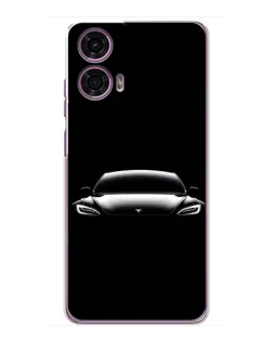 Чохол для Motorola MOTO G24 Power з картинкою «Фари Tesla Night»