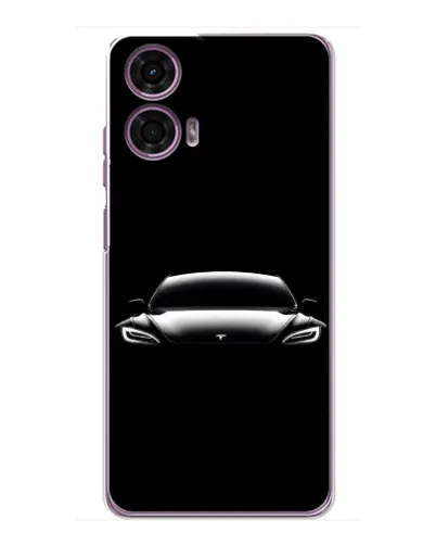 Чохол для Motorola MOTO G24 Power з картинкою «Фари Tesla Night» Чохол для Motorola MOTO G24 Power з картинкою «Фари Tesla Night»
