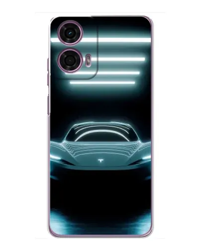 Чохол для Motorola MOTO G24 Power з картинкою «Tesla в неоні» Чохол для Motorola MOTO G24 Power з картинкою «Tesla в неоні»