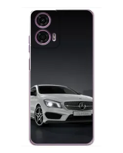 Чехол для Motorola MOTO G24 Power с картинкой «Mercedes AMG GT Silver»