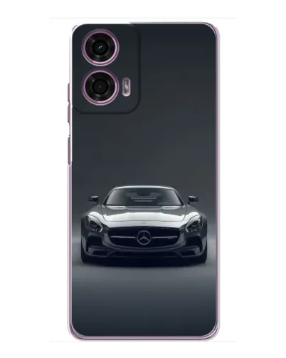 Чехол для Motorola MOTO G24 Power с картинкой «Mercedes на черном»