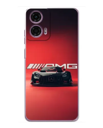 Чехол для Motorola MOTO G24 Power с картинкой «Mercedes AMG — красная линия»