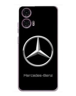 Чехол для Motorola MOTO G24 Power с картинкой «Mercedes Silver Logo»