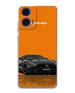 Чехол для Motorola MOTO G24 Power с картинкой «Оранжевый Mercedes AMG»