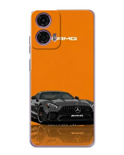 Чехол для Motorola MOTO G24 Power с картинкой «Оранжевый Mercedes AMG»