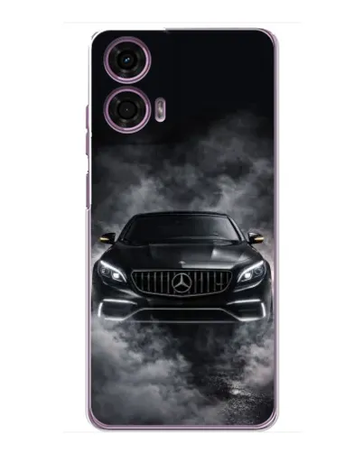Чехол для Motorola MOTO G24 Power с картинкой «Mercedes в дыму»