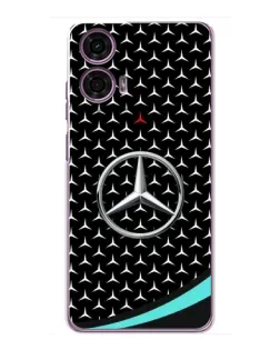 Чехол для Motorola MOTO G24 Power с картинкой «Mercedes — бирюзовый акцент»