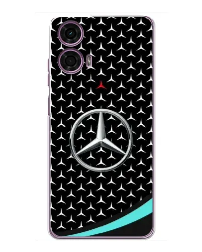 Чехол для Motorola MOTO G24 Power с картинкой «Mercedes — бирюзовый акцент»