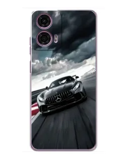 Чехол для Motorola MOTO G24 Power с картинкой «Гоночный Mercedes AMG»