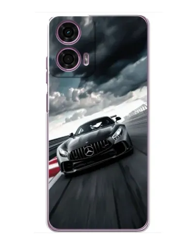 Чехол для Motorola MOTO G24 Power с картинкой «Гоночный Mercedes AMG»