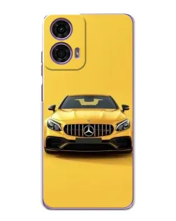 Чехол для Motorola MOTO G24 Power с картинкой «Желтый Mercedes GT»