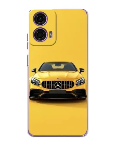 Чехол для Motorola MOTO G24 Power с картинкой «Желтый Mercedes GT»