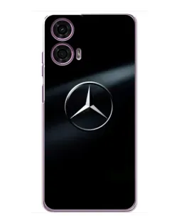 Чехол для Motorola MOTO G24 Power с картинкой «Mercedes на металле»