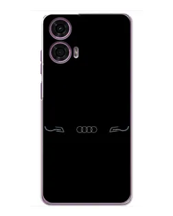 Чехол для Motorola MOTO G24 Power с картинкой «Audi — световой подпись»