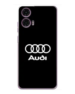Чехол для Motorola MOTO G24 Power с картинкой «Классическое лого Audi»