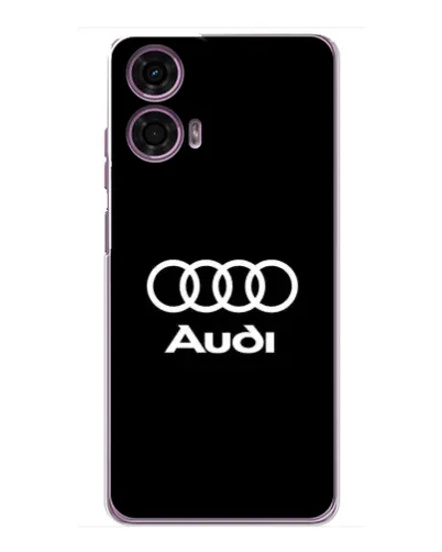 Чехол для Motorola MOTO G24 Power с картинкой «Классическое лого Audi»