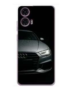 Чехол для Motorola MOTO G24 Power с картинкой «Audi — детализация кузова»