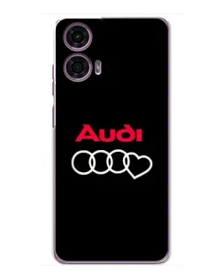 Чехол для Motorola MOTO G24 Power с картинкой «Логотип Audi Heart»