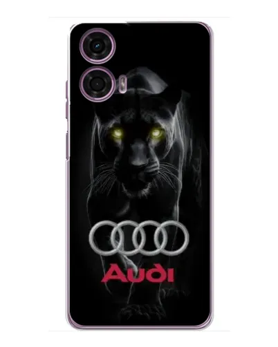 Чехол для Motorola MOTO G24 Power с картинкой «Пантера и Audi»