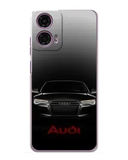 Чехол для Motorola MOTO G24 Power с картинкой «Audi — градиентный контур»