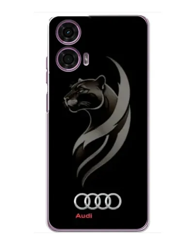 Чехол для Motorola MOTO G24 Power с картинкой «Графика — пантера и Audi»