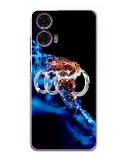 Чехол для Motorola MOTO G24 Power с картинкой «Энергия лого Audi»