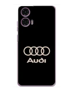 Чехол для Motorola MOTO G24 Power с картинкой «Audi — золотой логотип»