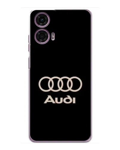 Чехол для Motorola MOTO G24 Power с картинкой «Audi — золотой логотип»