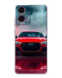 Чехол для Motorola MOTO G24 Power с картинкой «Audi RS — красный стиль»