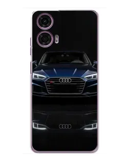 Чехол для Motorola MOTO G24 Power с картинкой «Audi — ночное отражение»