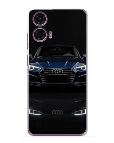 Чехол для Motorola MOTO G24 Power с картинкой «Audi — ночное отражение»