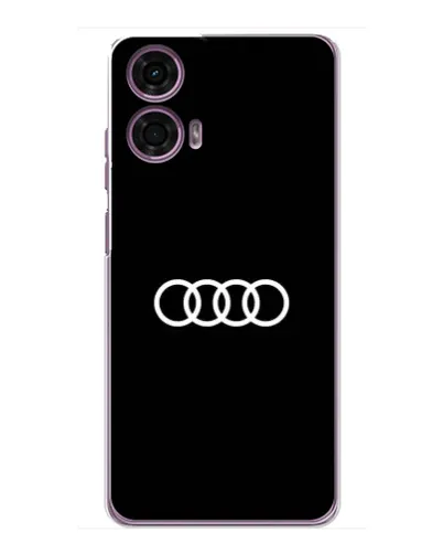 Чехол для Motorola MOTO G24 Power с картинкой «Audi White Logo»