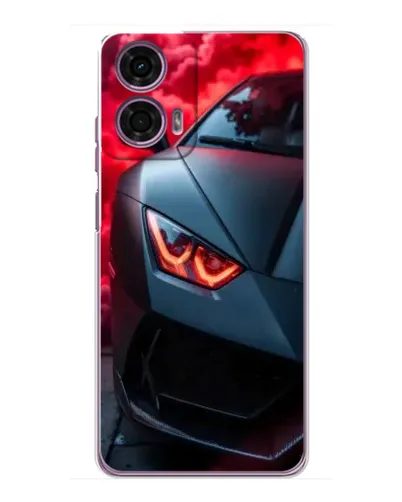 Чехол для Motorola MOTO G24 Power с картинкой «Lamborghini красное сияние»