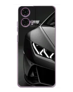 Чехол для Motorola MOTO G24 Power с картинкой «Lamborghini фары детализация»