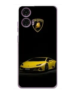 Чехол для Motorola MOTO G24 Power с картинкой «Lamborghini желтый акцент»
