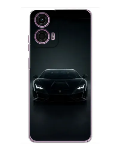 Чехол для Motorola MOTO G24 Power с картинкой «Черный Lamborghini Aventador»