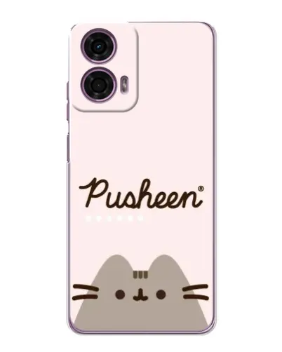 Чехол для Motorola MOTO G24 Power с картинкой «Pusheen логотип» Чехол для Motorola MOTO G24 Power с картинкой «Pusheen логотип»