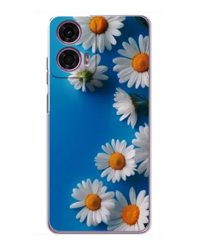 Чехол для Motorola MOTO G24 Power с картинкой «Белоснежные маргаритки»