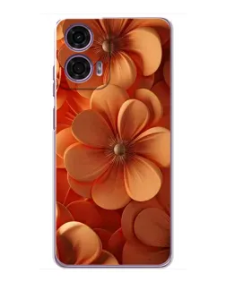 Чехол для Motorola MOTO G24 Power с картинкой «Оранжевый макро цветок»