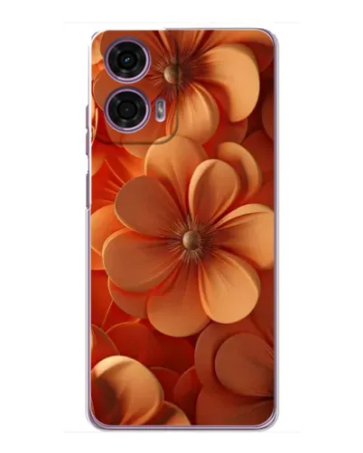 Чехол для Motorola MOTO G24 Power с картинкой «Оранжевый макро цветок»