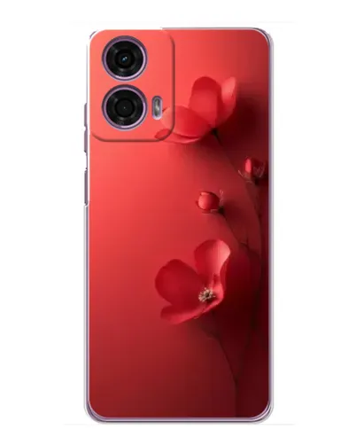 Чехол для Motorola MOTO G24 Power с картинкой «Маковые соцветия»