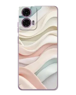 Чехол для Motorola MOTO G24 Power с картинкой «Пастельные нежные волны»