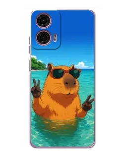 Чехол для Motorola MOTO G24 Power с картинкой «Морская капибара» Чехол для Motorola MOTO G24 Power с картинкой «Морская капибара»