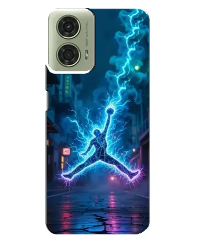Чехол для Motorola MOTO G24 с картинкой «Jordan Gold Jumpman»